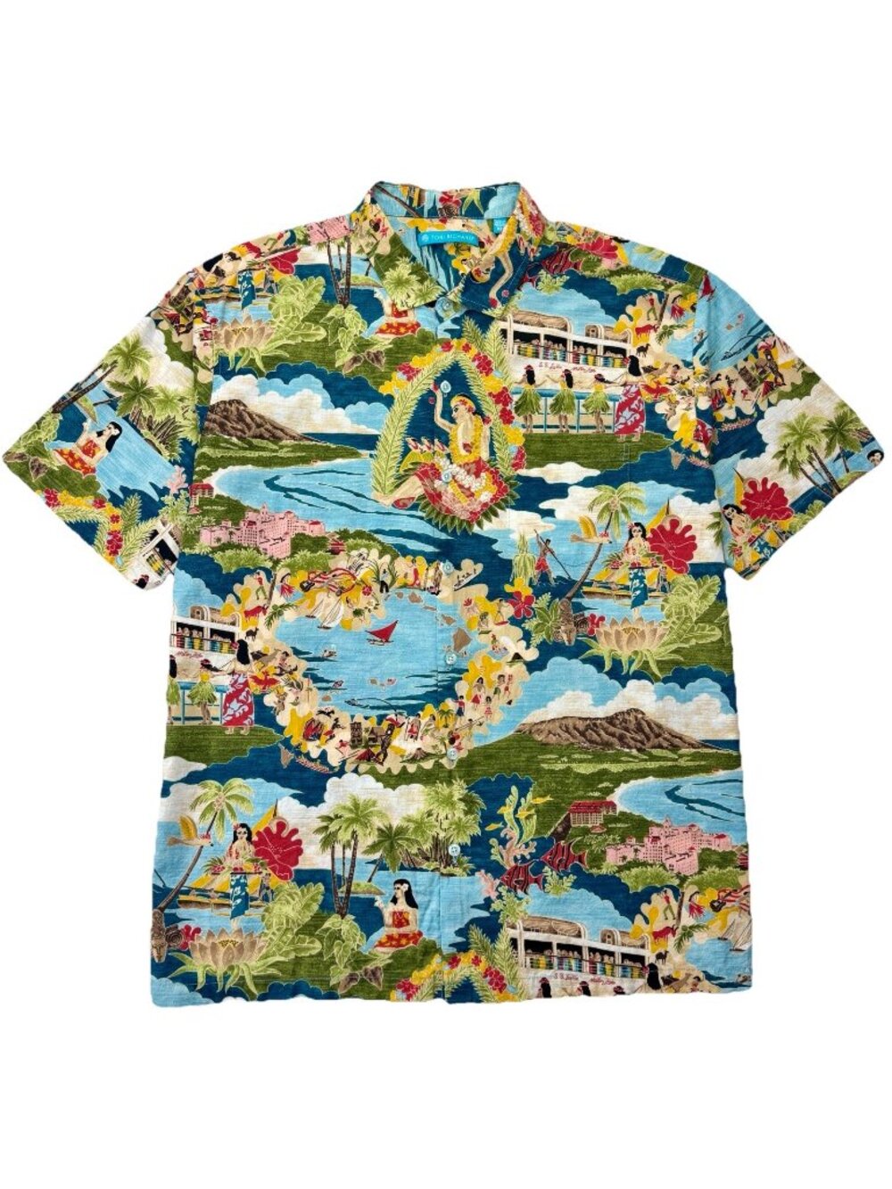 Tori Richard Boat Day Aloha Shirt Men’s XL Cotton Lawn Hawaiian Camp Collectible